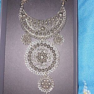 Indian silver necklace